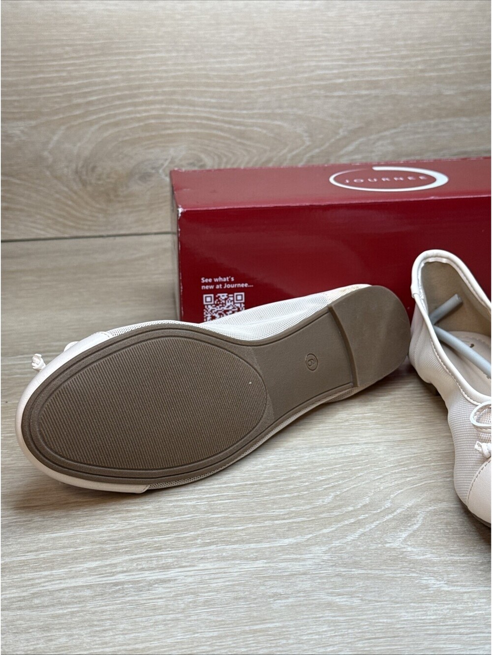 Journee Collection Womens Kaiah Ballet Dress Flats W Bow Cushioned Slip On Sz 9 - Picture 8 of 11